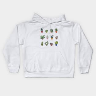 House  Plants illustration 2 Kids Hoodie